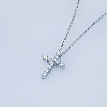 Подвеска из белого золота с бриллиантами (изготовление)