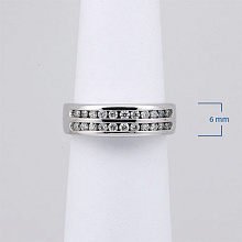 Кольцо из белого золота с бриллиантами (изготовление)