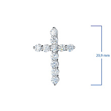 Подвеска из белого золота c бриллиантами