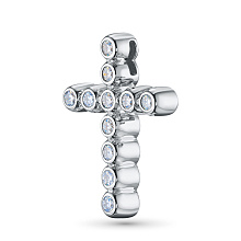 Подвеска из серебра c бриллиантами