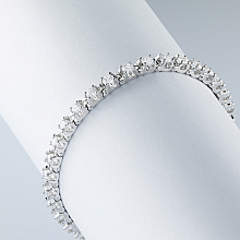 Браслет из белого золота с бриллиантами (изготовление)