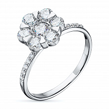 Кольцо из белого золота с бриллиантами (изготовление)