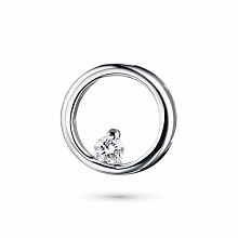 Подвеска из белого золота с бриллиантом (изготовление)