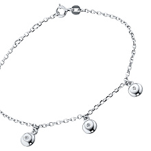 Браслет из серебра (изготовление) с бриллиантами