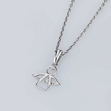 Подвеска из серебра (изготовление) с бриллиантом