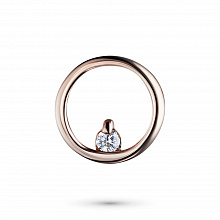 Подвеска из белого золота с бриллиантом (изготовление)