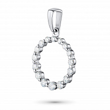 Подвеска из белого золота с бриллиантами (изготовление)