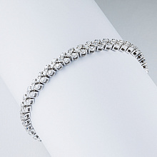 Браслет из белого золота с бриллиантами (изготовление)