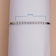 Браслет из белого золота с бриллиантами (изготовление)