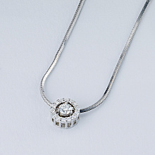 Подвеска из белого золота с бриллиантами (изготовление)