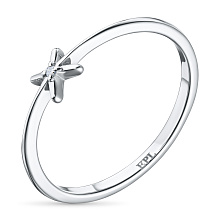 Кольцо из серебра (изготовление) с бриллиантом