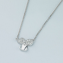 Колье из белого золота с бриллиантами