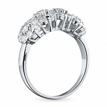 Кольцо из белого золота с бриллиантами (изготовление)