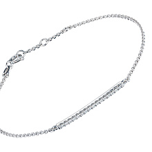 Браслет из белого золота с бриллиантами (изготовление)