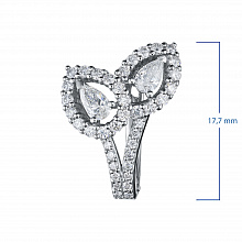 Серьги из белого золота с бриллиантами (изготовление)