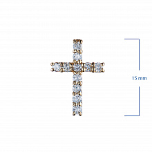 Подвеска из желтого золота (изготовление) с бриллиантами