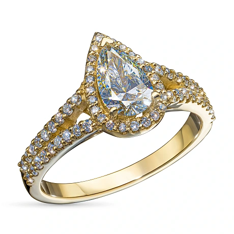 Кольцо из желтого золота