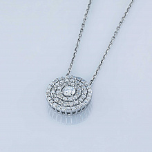 Подвеска из белого золота с бриллиантами (изготовление)