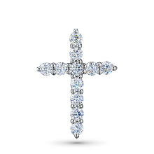 Подвеска из серебра c бриллиантами