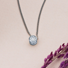 Подвеска из белого золота с бриллиантом (изготовление)