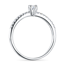 Кольцо из белого золота с бриллиантами (изготовление)