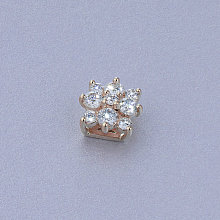 Классическая подвеска из красного золота с бриллиантами