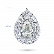 Подвеска из белого золота с бриллиантами (изготовление)