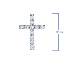 Подвеска из белого золота (изготовление) с бриллиантом