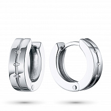 Серьги из серебра с бриллиантами (изготовление)