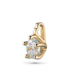Подвеска из желтого золота с бриллиантом