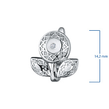 Серьги из серебра (изготовление) с бриллиантами