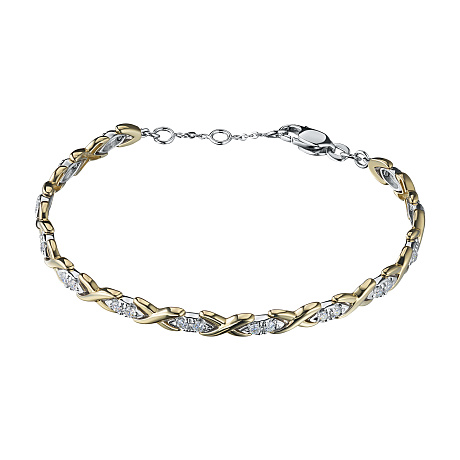 Браслет из комбинированного золота