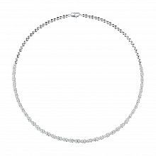 Колье из белого золота с бриллиантами (изготовление)