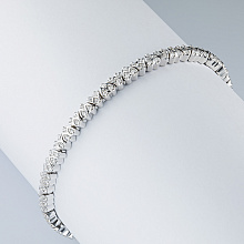 Браслет из белого золота с бриллиантами (изготовление)