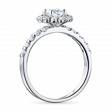 Кольцо из белого золота c бриллиантами