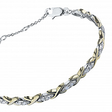 Браслет из белого золота с бриллиантами (изготовление)