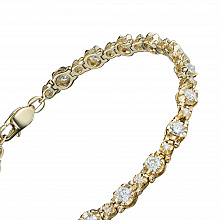 Браслет из желтого золота с бриллиантами (изготовление)