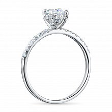 Кольцо из белого золота c бриллиантами