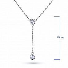 Колье из белого золота с бриллиантами (изготовление)