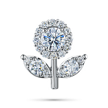 Подвеска из серебра (изготовление) с бриллиантами