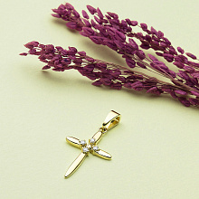 Подвеска из желтого золота с бриллиантами (изготовление)