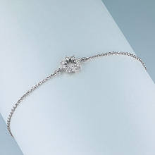 Браслет из белого золота с бриллиантами (изготовление)