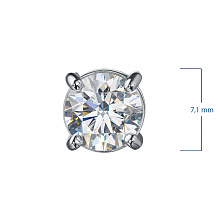 Подвеска из белого золота (изготовление) с бриллиантом