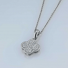 Подвеска из белого золота с бриллиантами (изготовление)