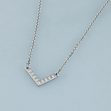 Колье из белого золота с бриллиантами (изготовление)