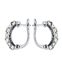 Серьги из белого золота с бриллиантами (изготовление)