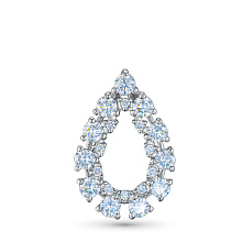 Подвеска из серебра c бриллиантами