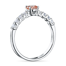 Кольцо из белого золота c бриллиантами