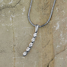 Подвеска из белого золота с бриллиантами (изготовление)