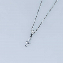 Подвеска из белого золота с бриллиантом (изготовление)